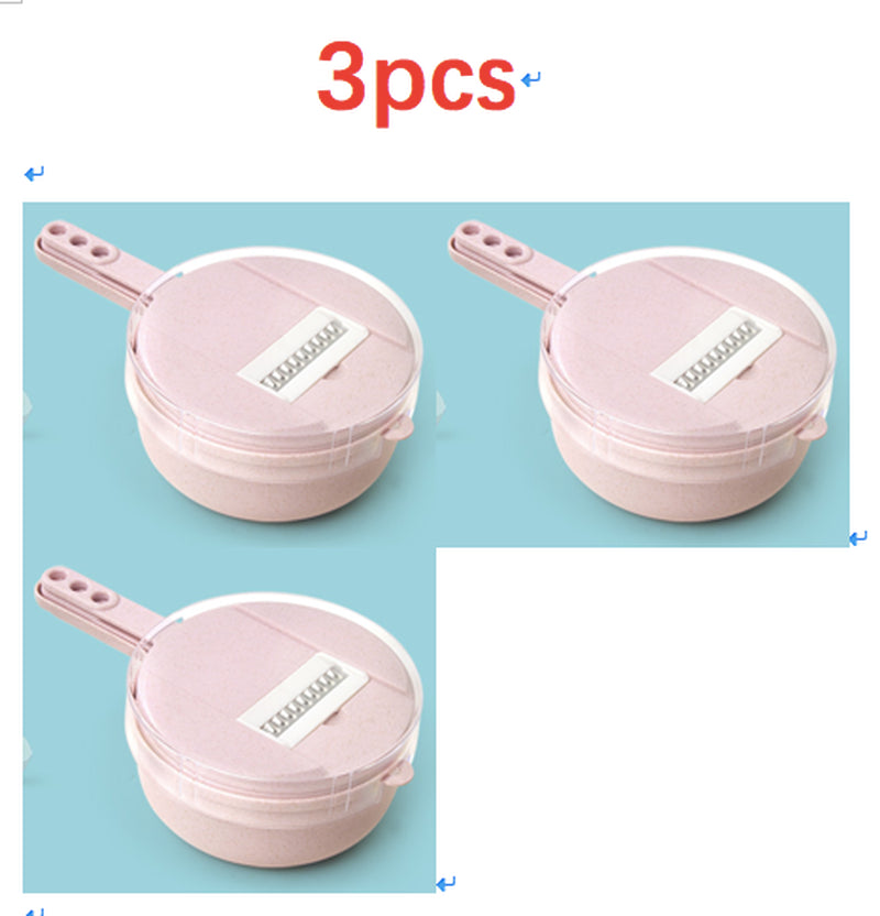 8 in 1 Mandoline Slicer Vegetable Slicer Potato Peeler Carrot Onion Grater with Strainer Vegetable Cutter Kitchen Accessories