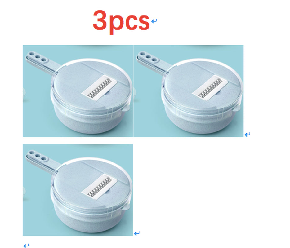 8 in 1 Mandoline Slicer Vegetable Slicer Potato Peeler Carrot Onion Grater with Strainer Vegetable Cutter Kitchen Accessories