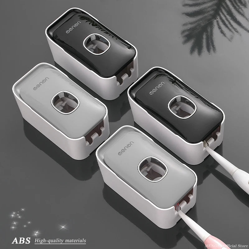 Automatic Toothpaste Dispenser Squeezer with Toothbrush Holder Wall Mounted Bathroom Accessories Sets